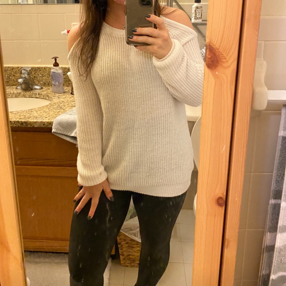 Sanctuary open shoulder sweater